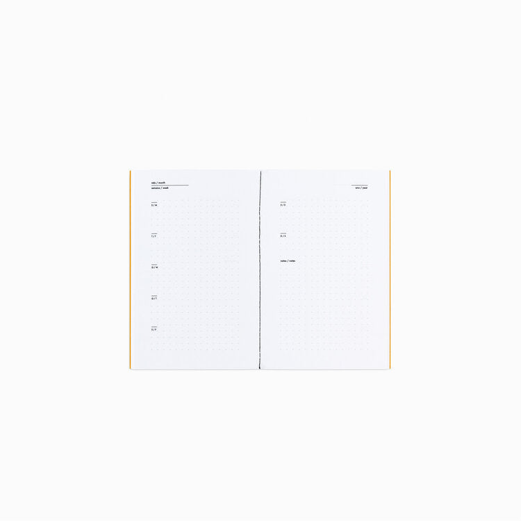 Weekly planner numberless