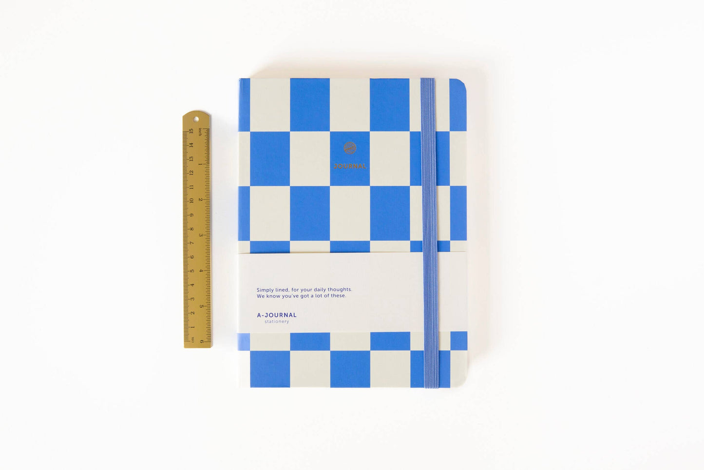 Caderno Journal - Lavanda quadriculada