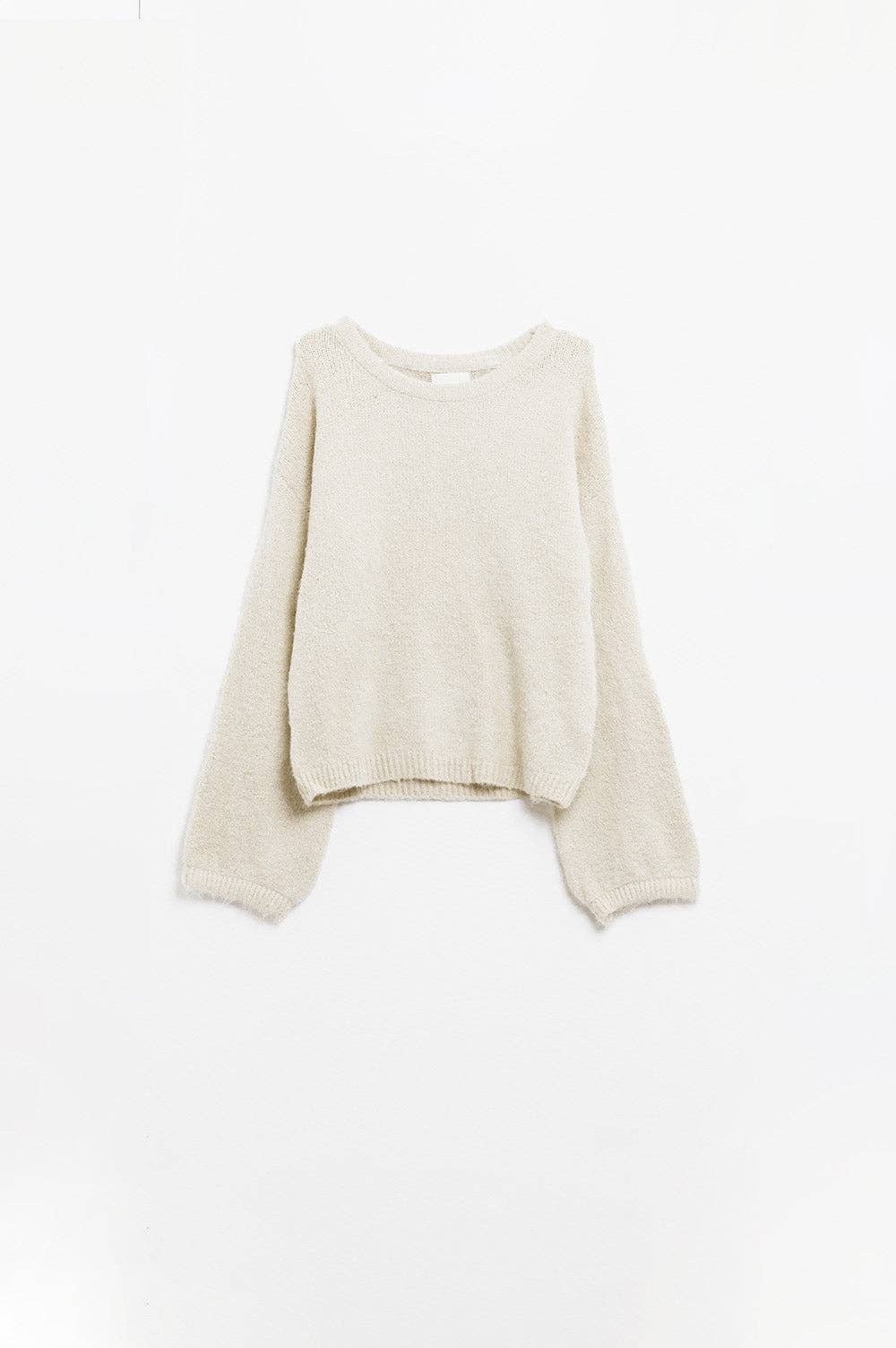 Camisola Malha em Creme