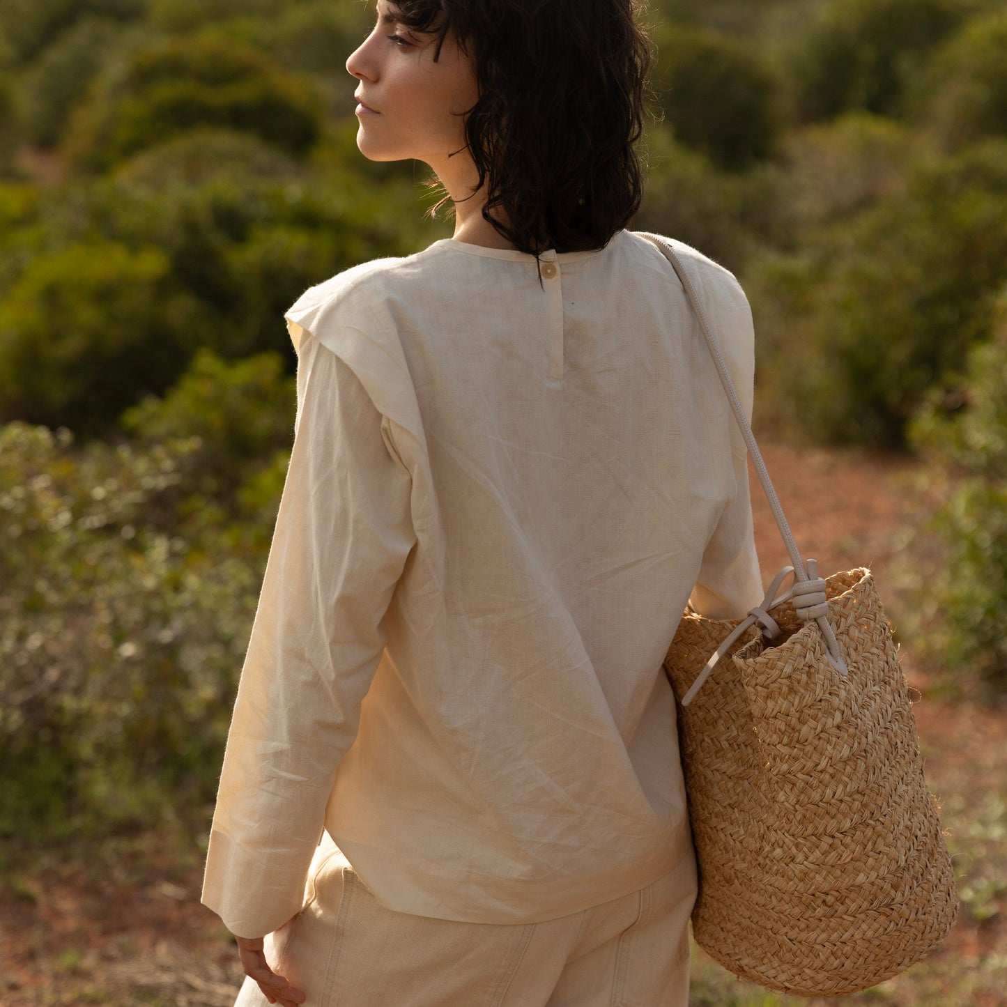 Summer Bag Cream - mala de verão natural e elegante