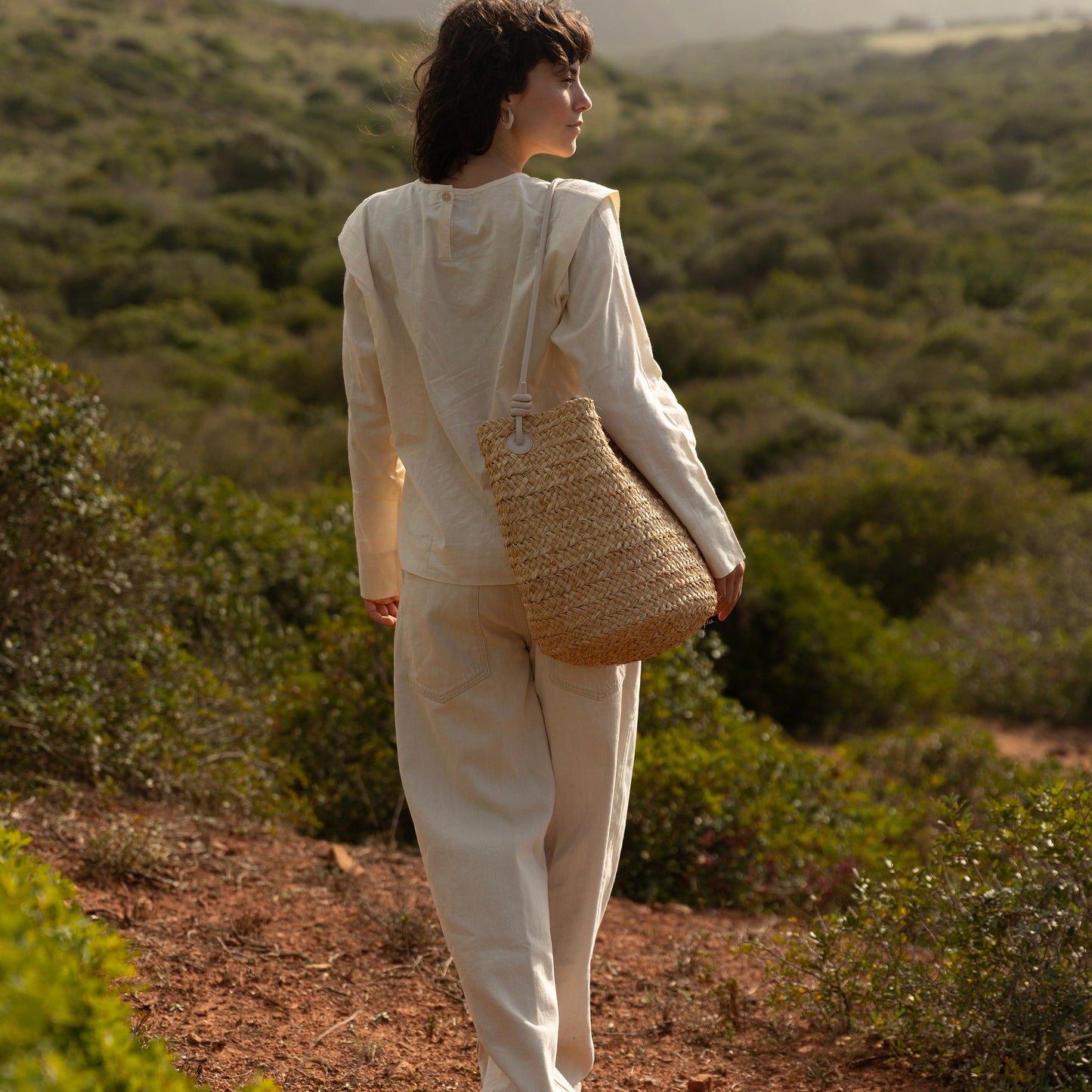 Summer Bag Cream - mala de verão natural e elegante