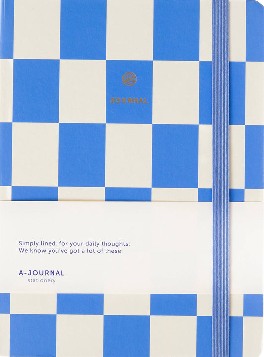 Caderno Journal - Lavanda quadriculada