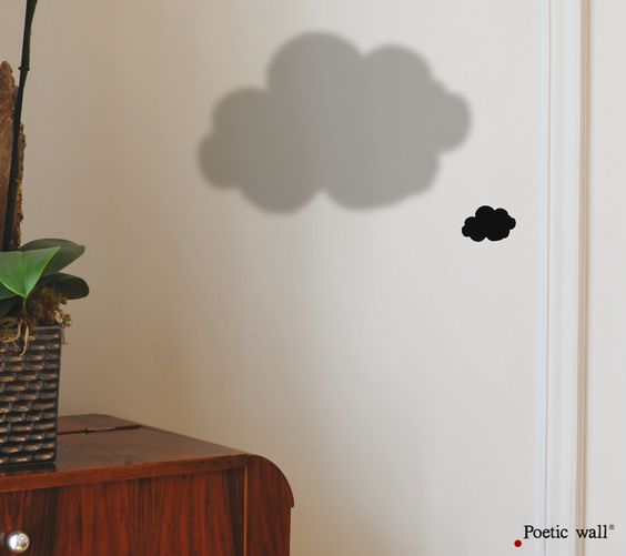 Shadow Sticker, Cloud - Poetic Wall