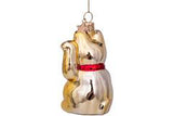 Gold Lucky Cat Ornament