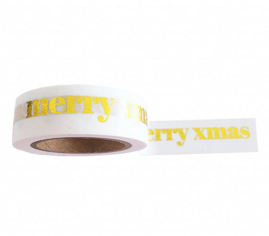 Tape _ Merry Xmas gold