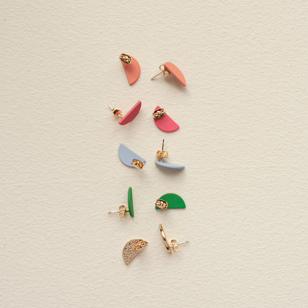 Earings | Sunnies -  Gold | French Pink | Tulip Pink | Hortensia Blue | Paris Green