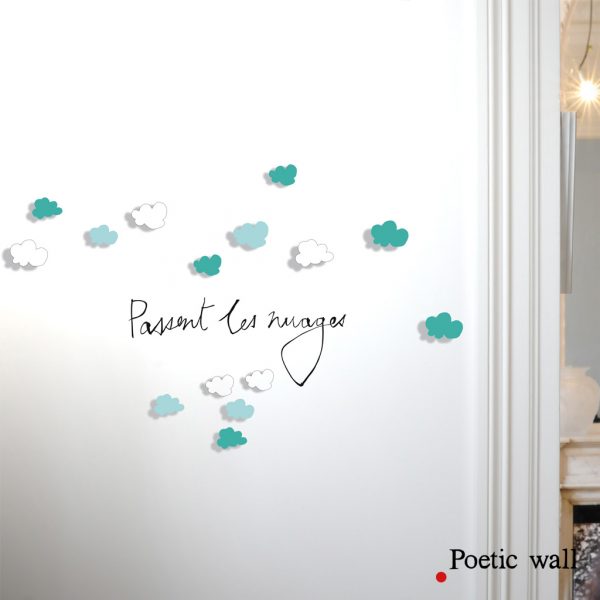 Small Shadows, Pass the Clouds Sticker - Poetic Wall